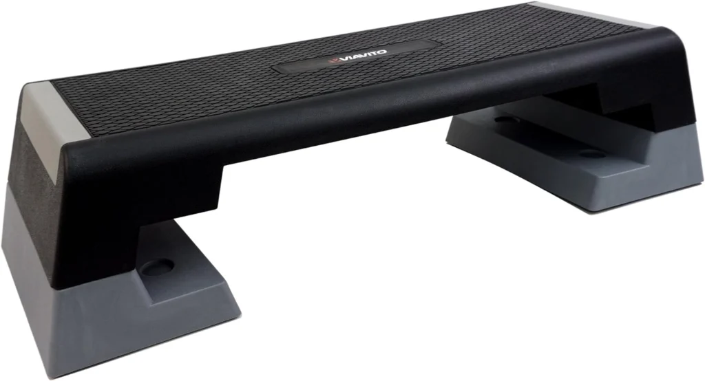 VIAVITO Adjustable 3 Level Aerobic Stepper Fitness Step Exercise Platform