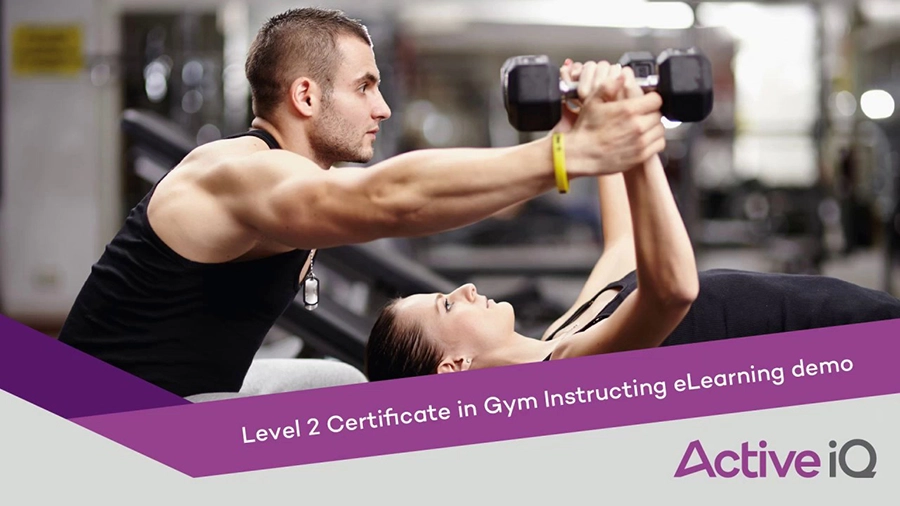 Fitness Instructor Assisting client