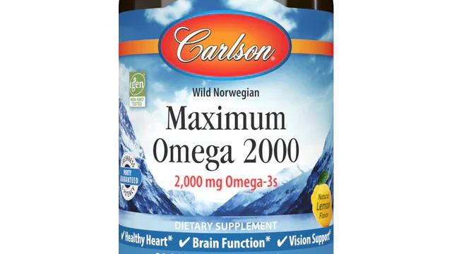 Best supplements Carlson Omega 3
