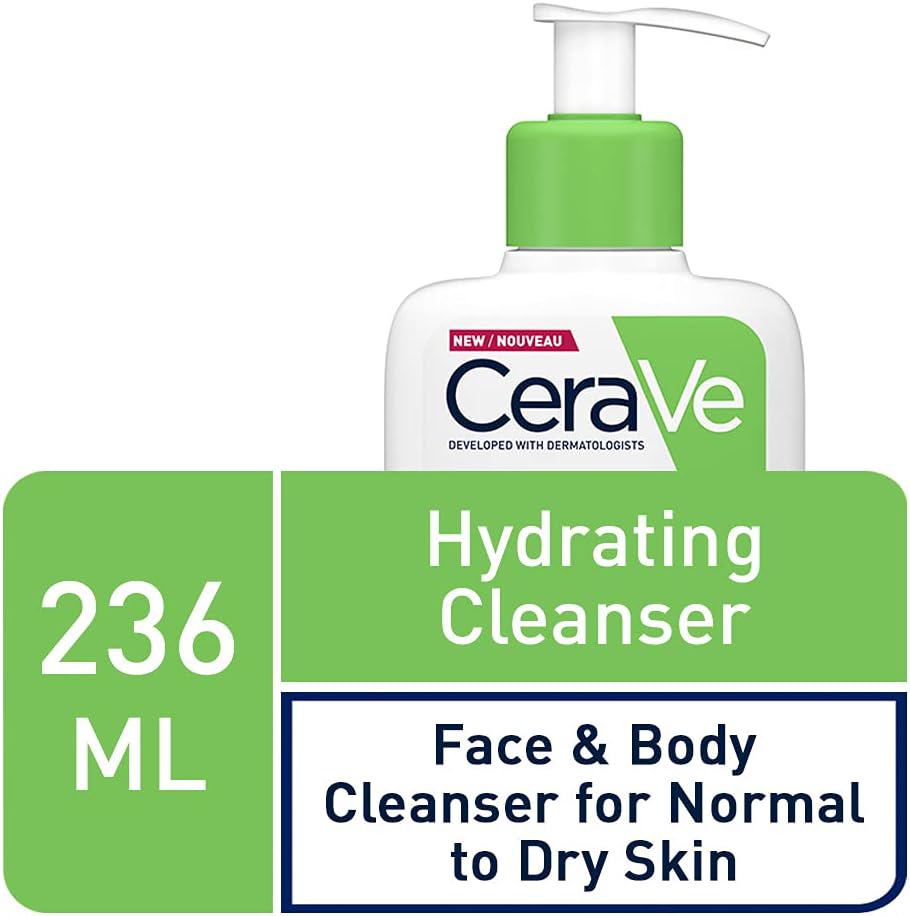 CeraVe hydrating cleanser for achieving glowing skin