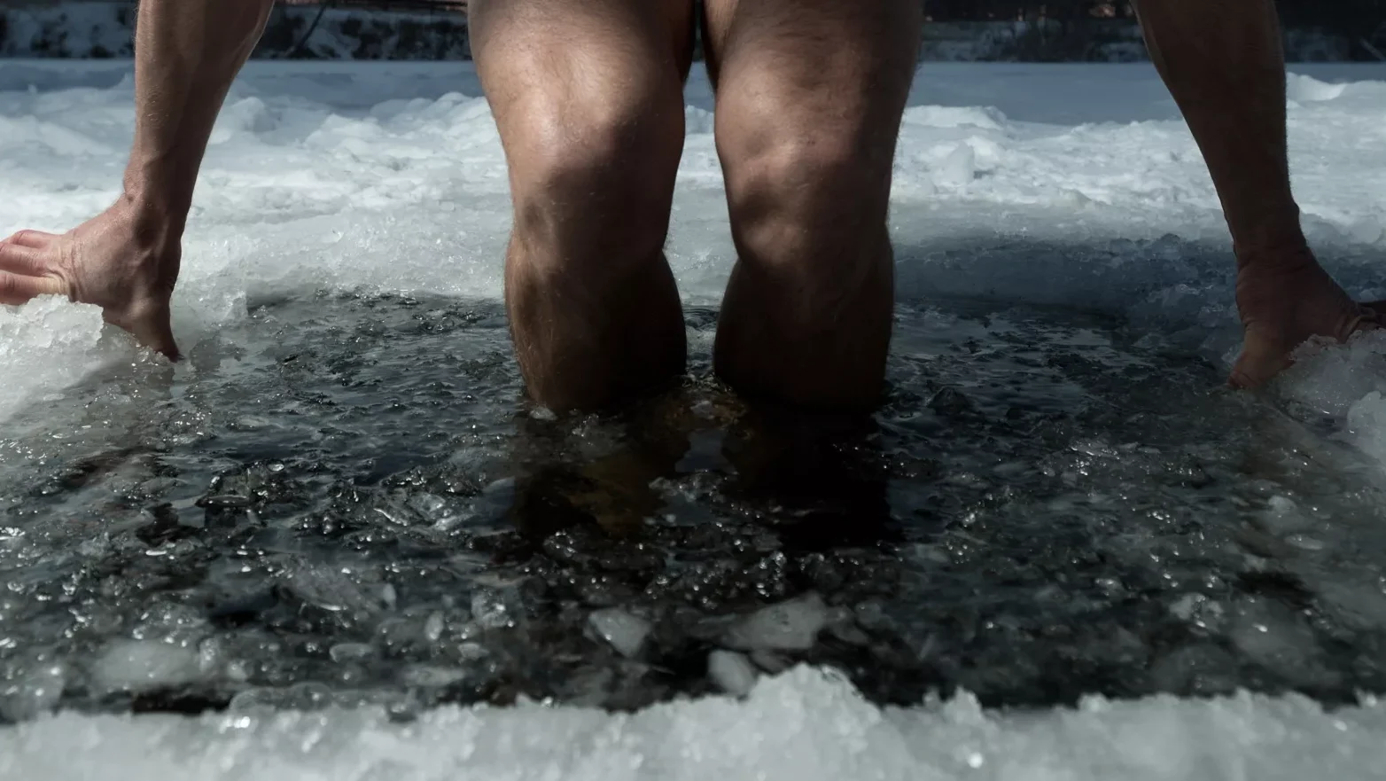 Ice bath cold water therapy