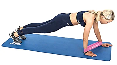 Planking with resistance bands
